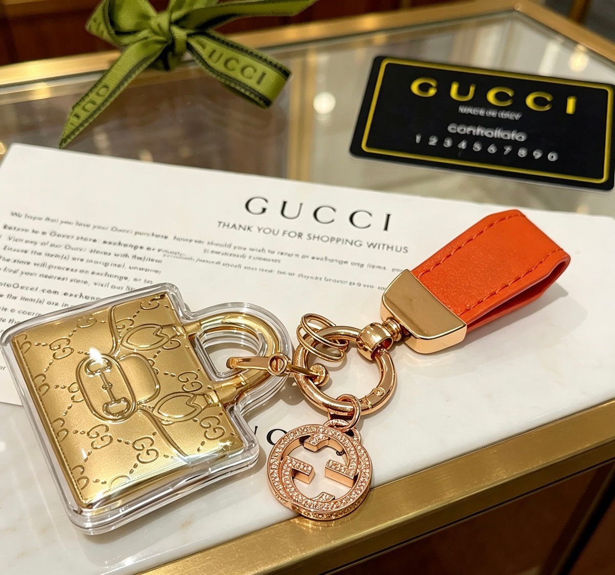 Gucci Anger Forest Interlocking G Key Keychain - album image 3