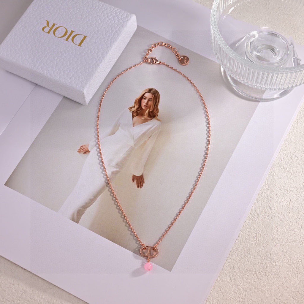 Dior Rose-Gold-Tone CD Pink Drop Jewelry - product image 2