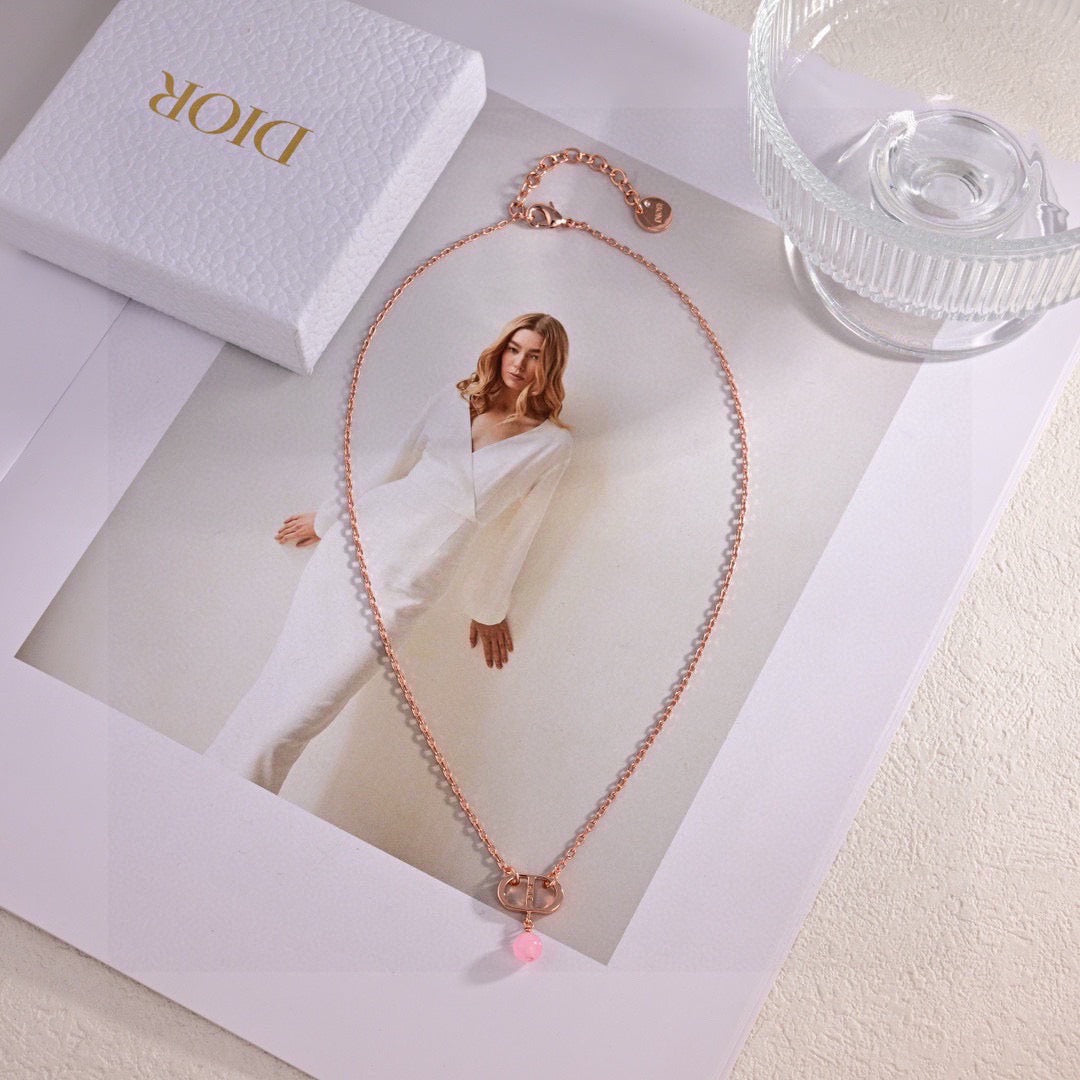 Dior Rose-Gold-Tone CD Pink Drop Jewelry - product image 2