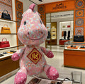 Hermès Pink Printed Horse Plush Toy - album image 1