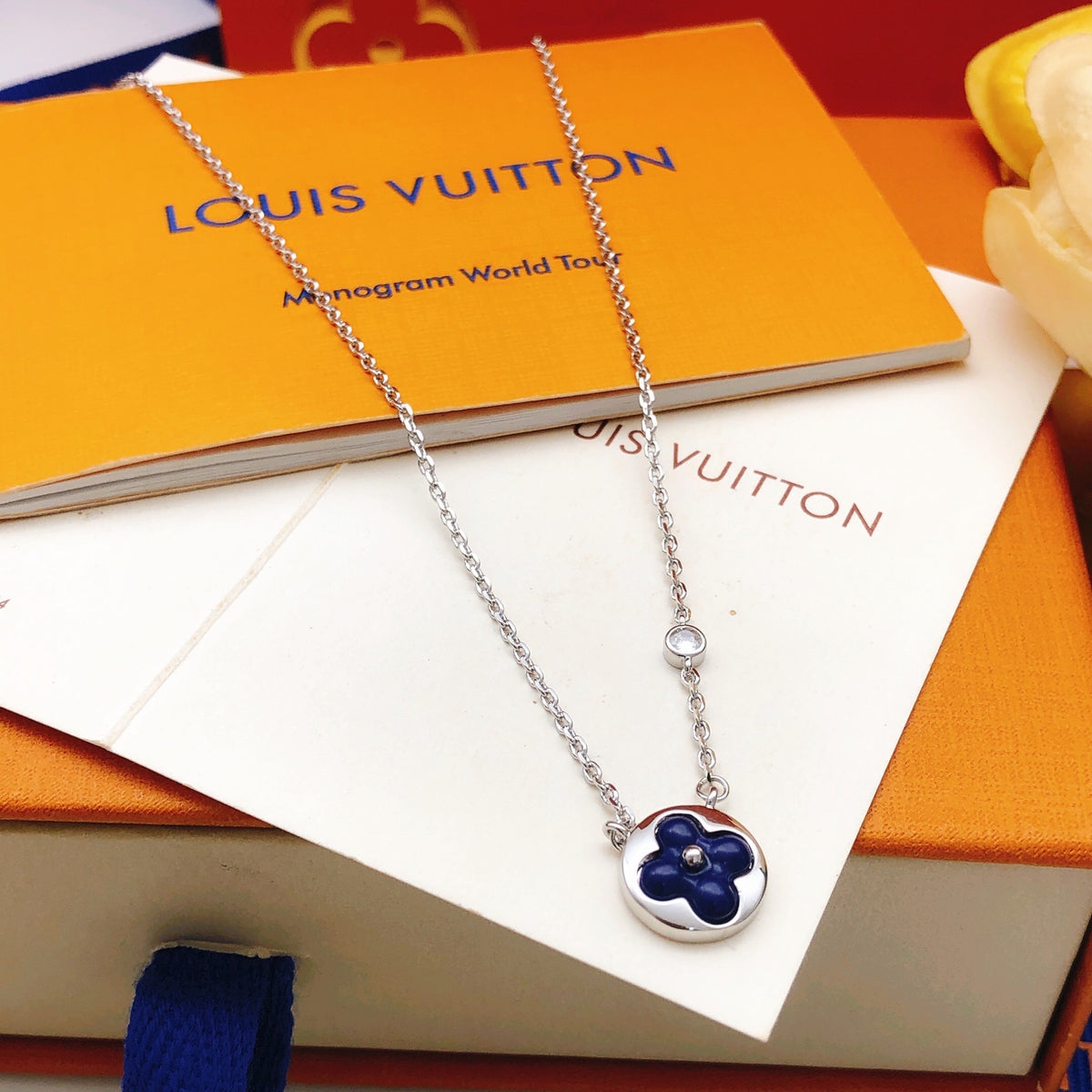 Louis Vuitton Blue Mother-of-Pearl Necklace - album image 1