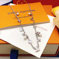 Louis Vuitton Square Crystal Accent Necklace - album image 1