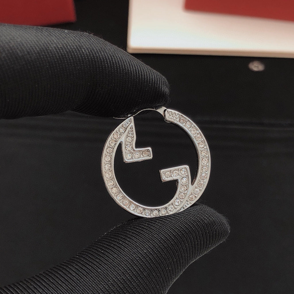 Gucci Silver-Tone Circular Earrings - album image 2