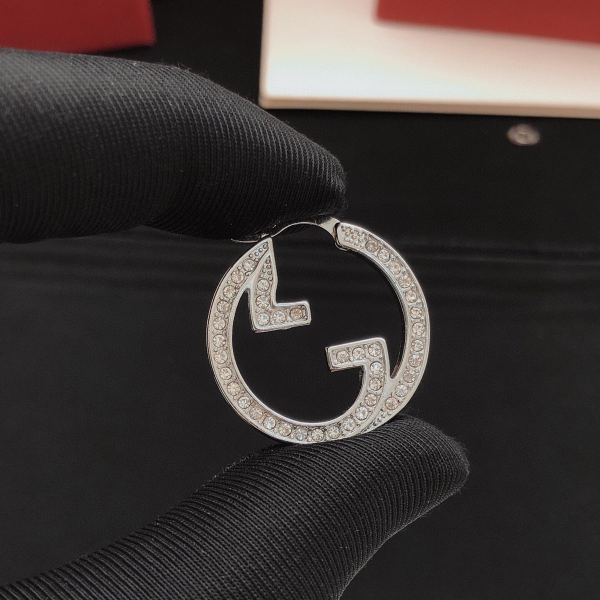 Gucci Silver-Tone Circular Earrings - album image 2