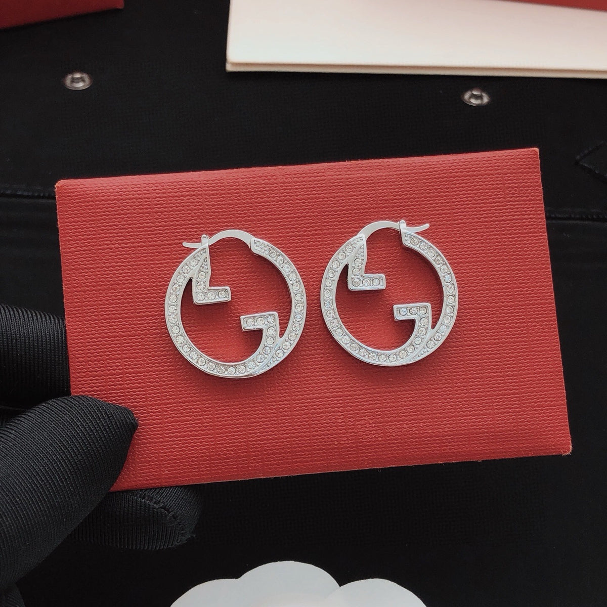 Gucci Silver-Tone Circular Earrings - album image 3