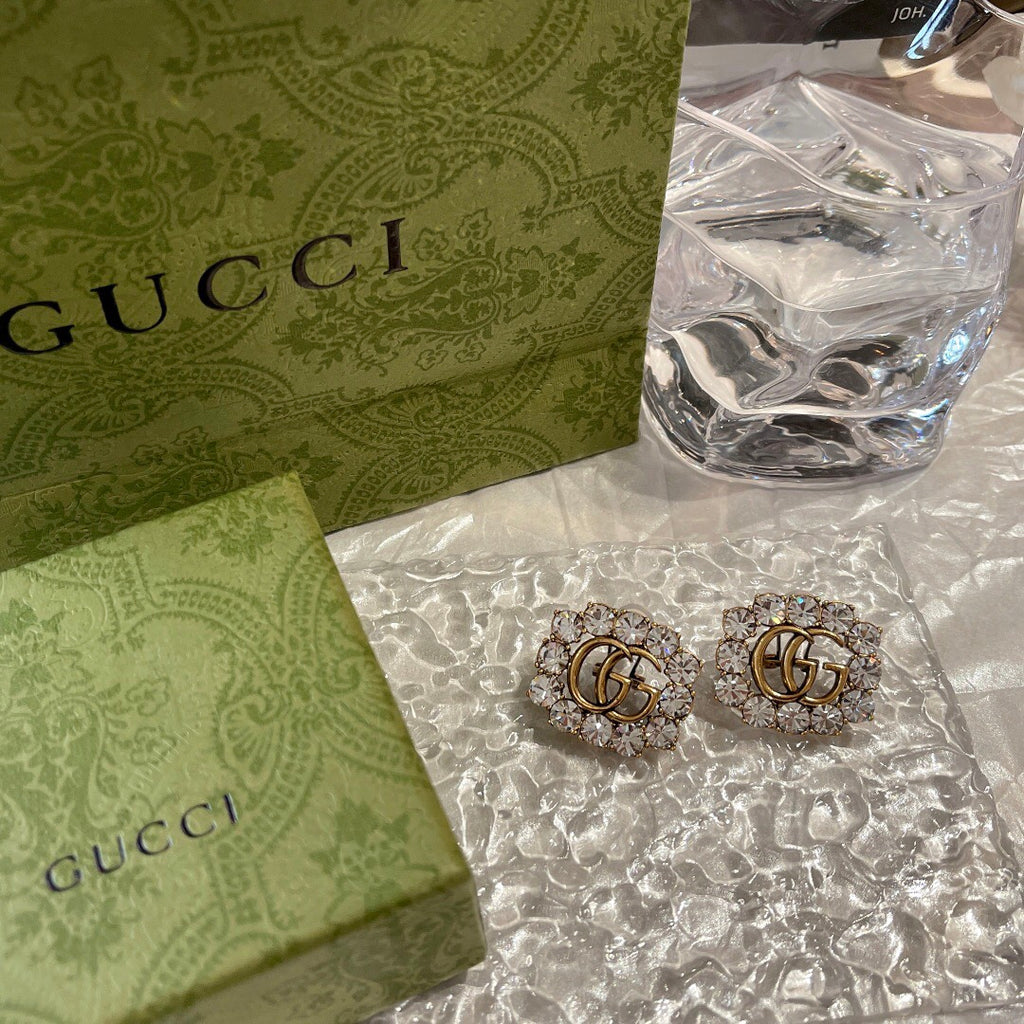 Gucci Square Crystal Accent Earrings - album image 3