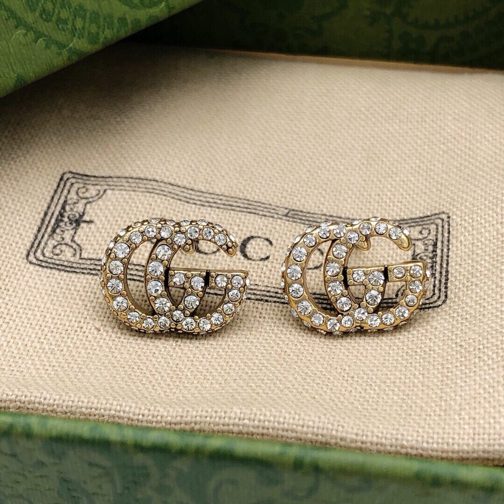 Gucci Interlocking G Crystal Accent Mini Earrings - album image 4
