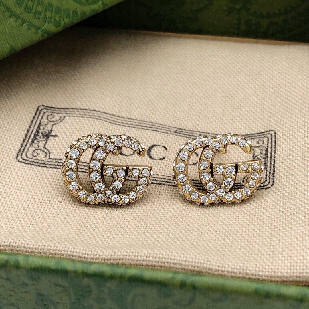 Gucci Interlocking G Crystal Accent Mini Earrings - album image 4