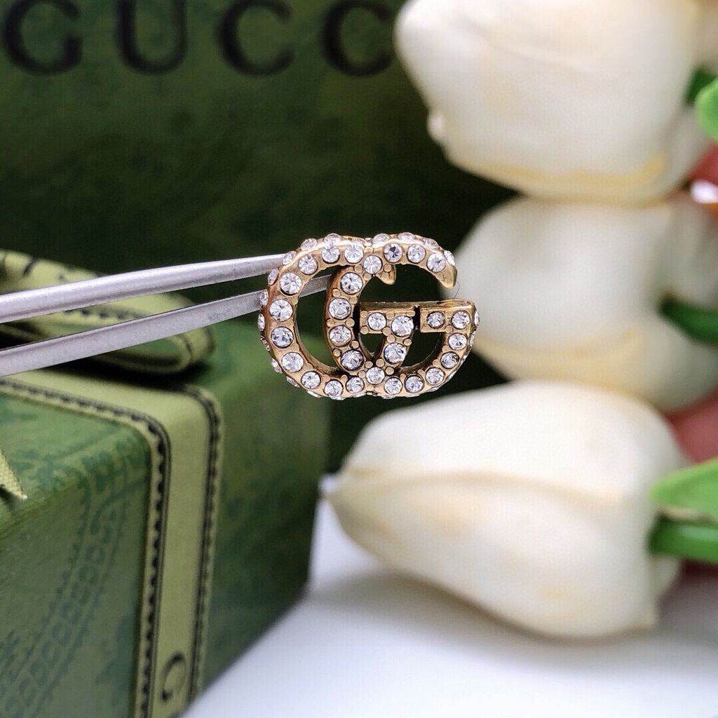 Gucci Interlocking G Crystal Accent Mini Earrings - album image 5