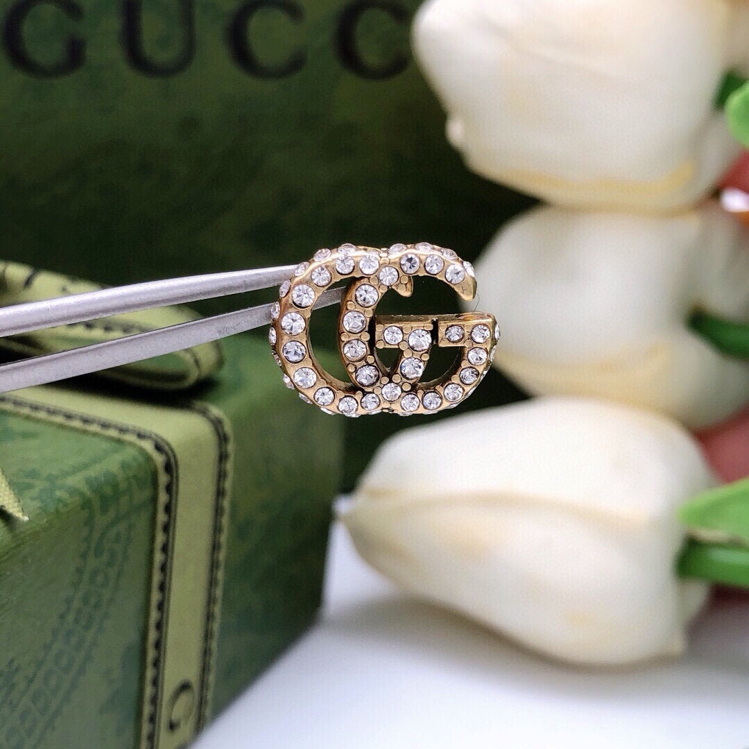 Gucci Interlocking G Crystal Accent Mini Earrings - album image 5