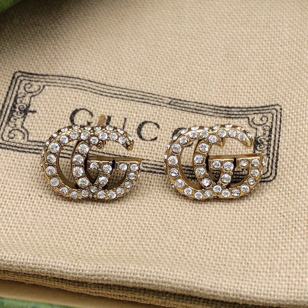 Gucci Interlocking G Crystal Accent Mini Earrings - album image 3