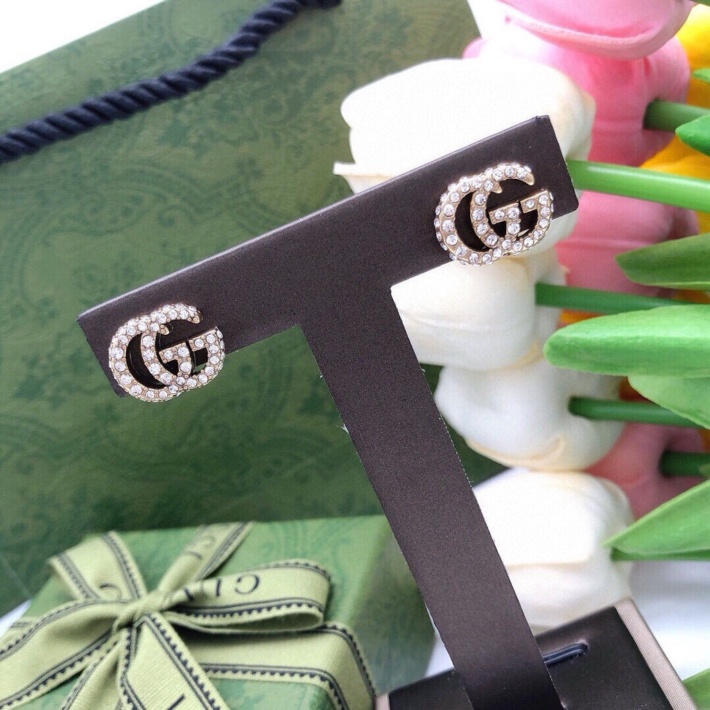 Gucci Interlocking G Crystal Accent Mini Earrings - album image 6