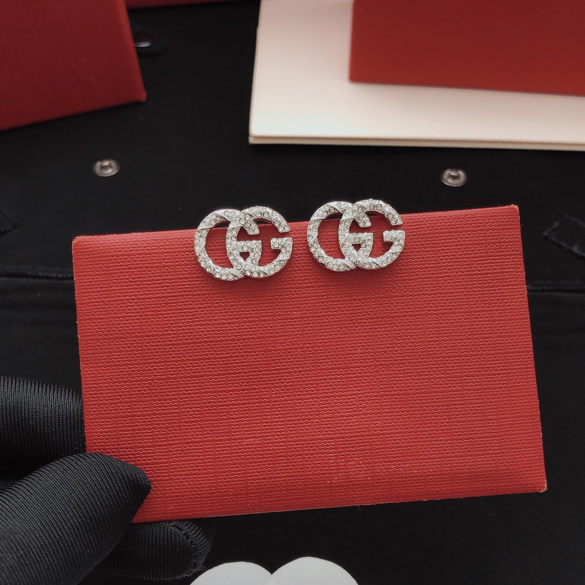 Gucci Silver-Tone Twisted Mini Earrings - album image 4