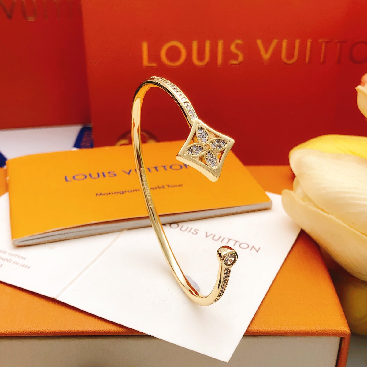 Louis Vuitton Crystal Accent Bangle - album image 3