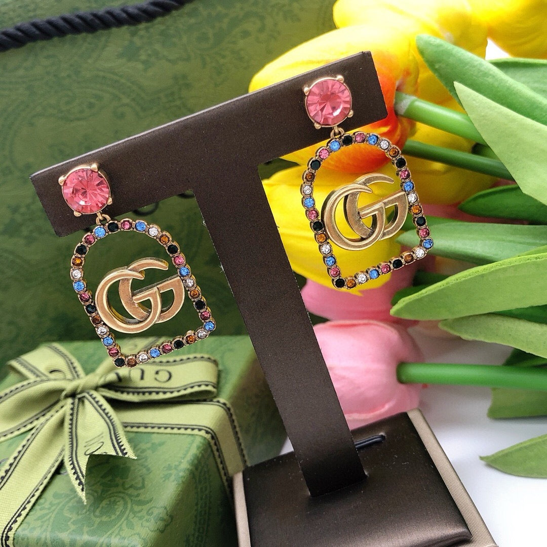 Gucci Multicolor Crystal Accent Earrings - album image 5