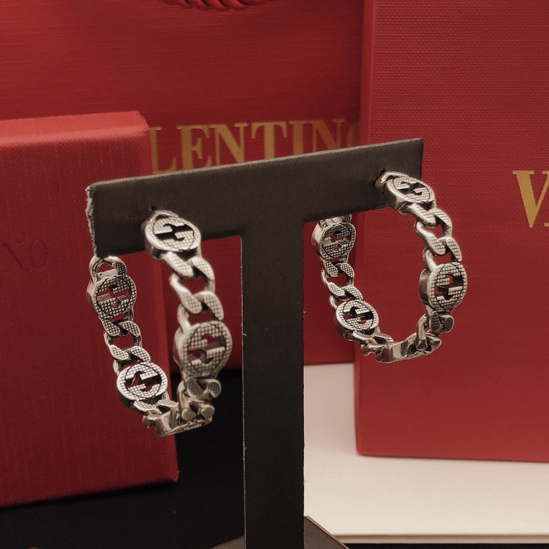 Gucci Antique Silver-Tone Silver-Tone Circular Earrings - album image 7