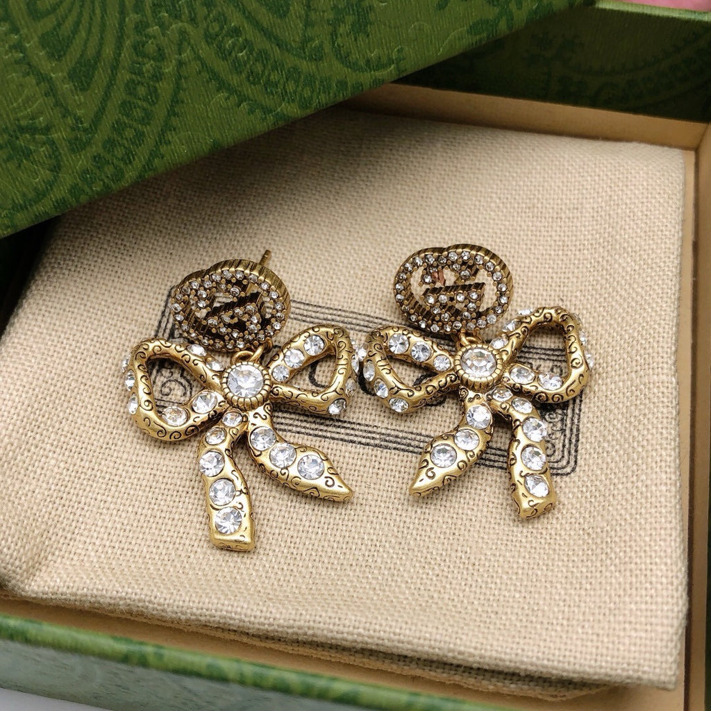 Gucci Interlocking G Bow Butterfly Earrings - album image 4