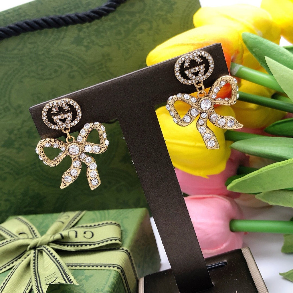 Gucci Interlocking G Bow Butterfly Earrings - album image 5