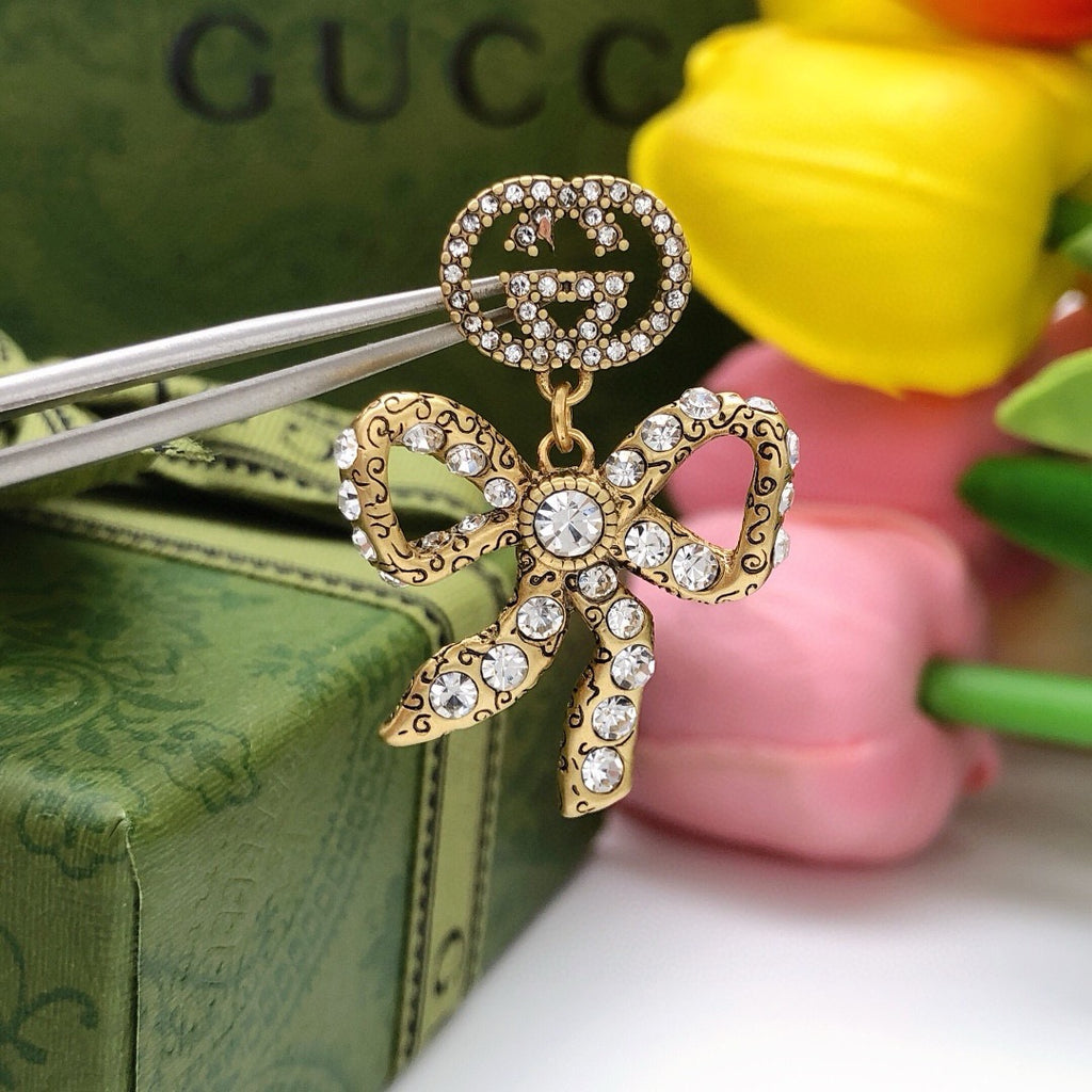 Gucci Interlocking G Bow Butterfly Earrings - album image 6