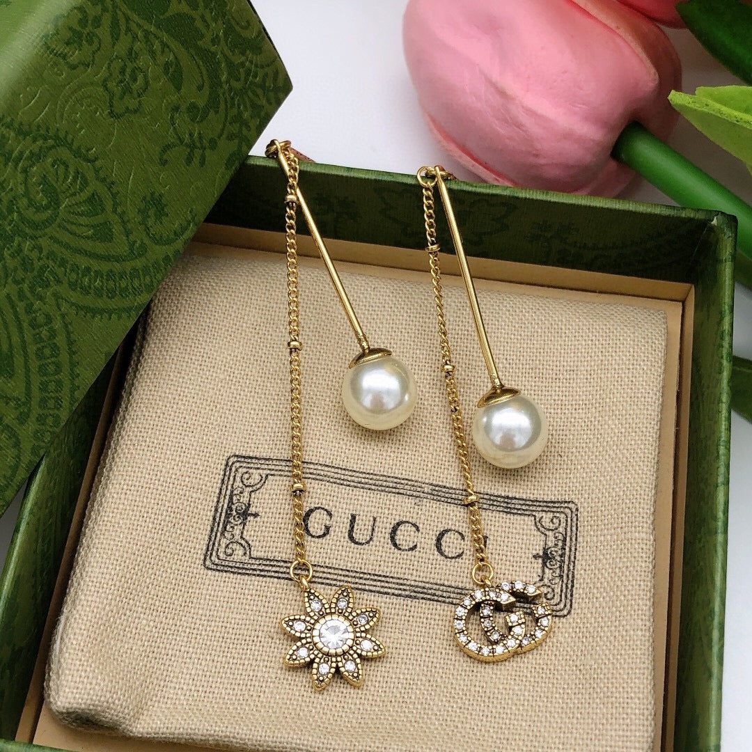 Gucci Interlocking G Flower Tassel Earrings - album image 3