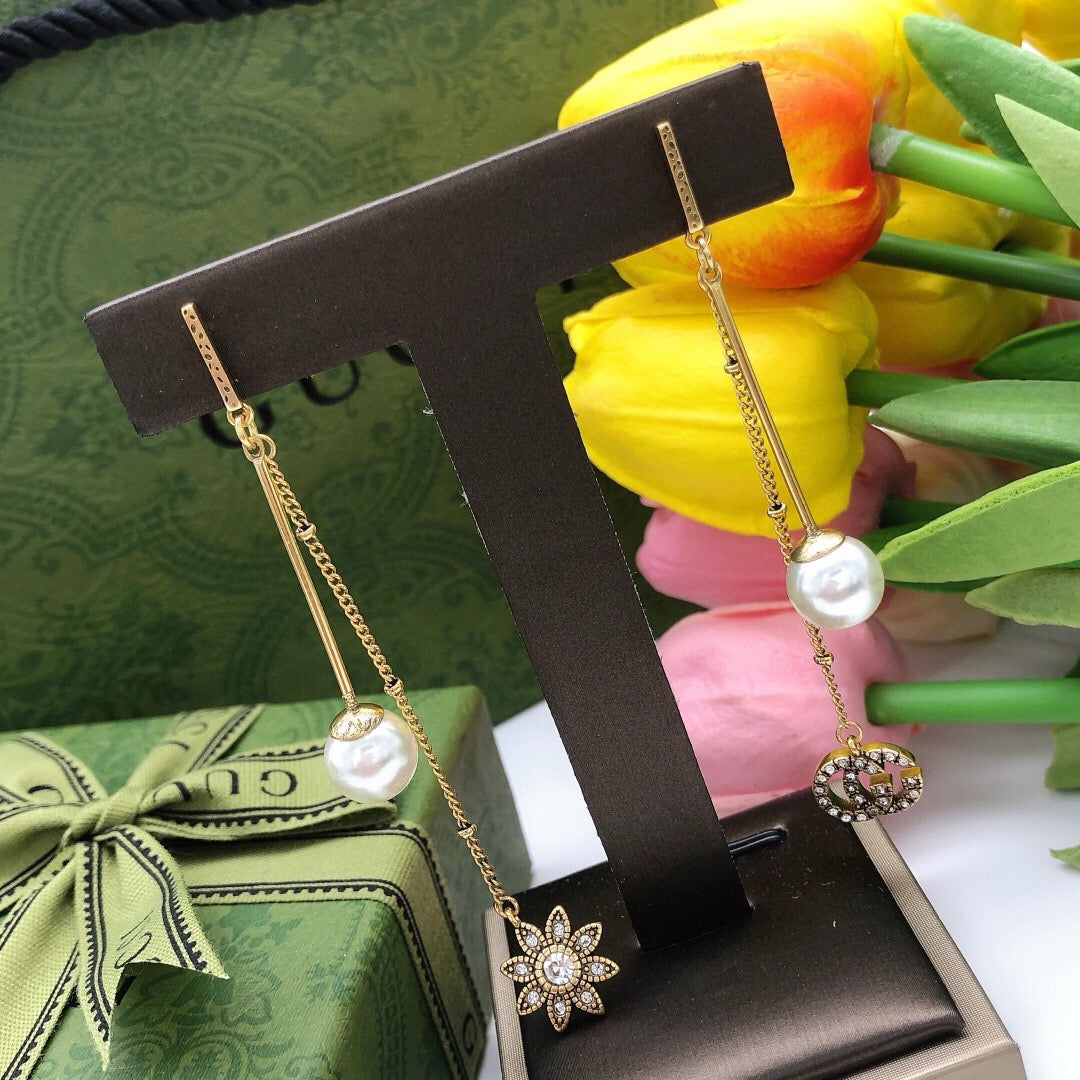 Gucci Interlocking G Flower Tassel Earrings - album image 5