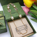 Gucci Gold-Tone Double G and Pearl Necklace - album image 1