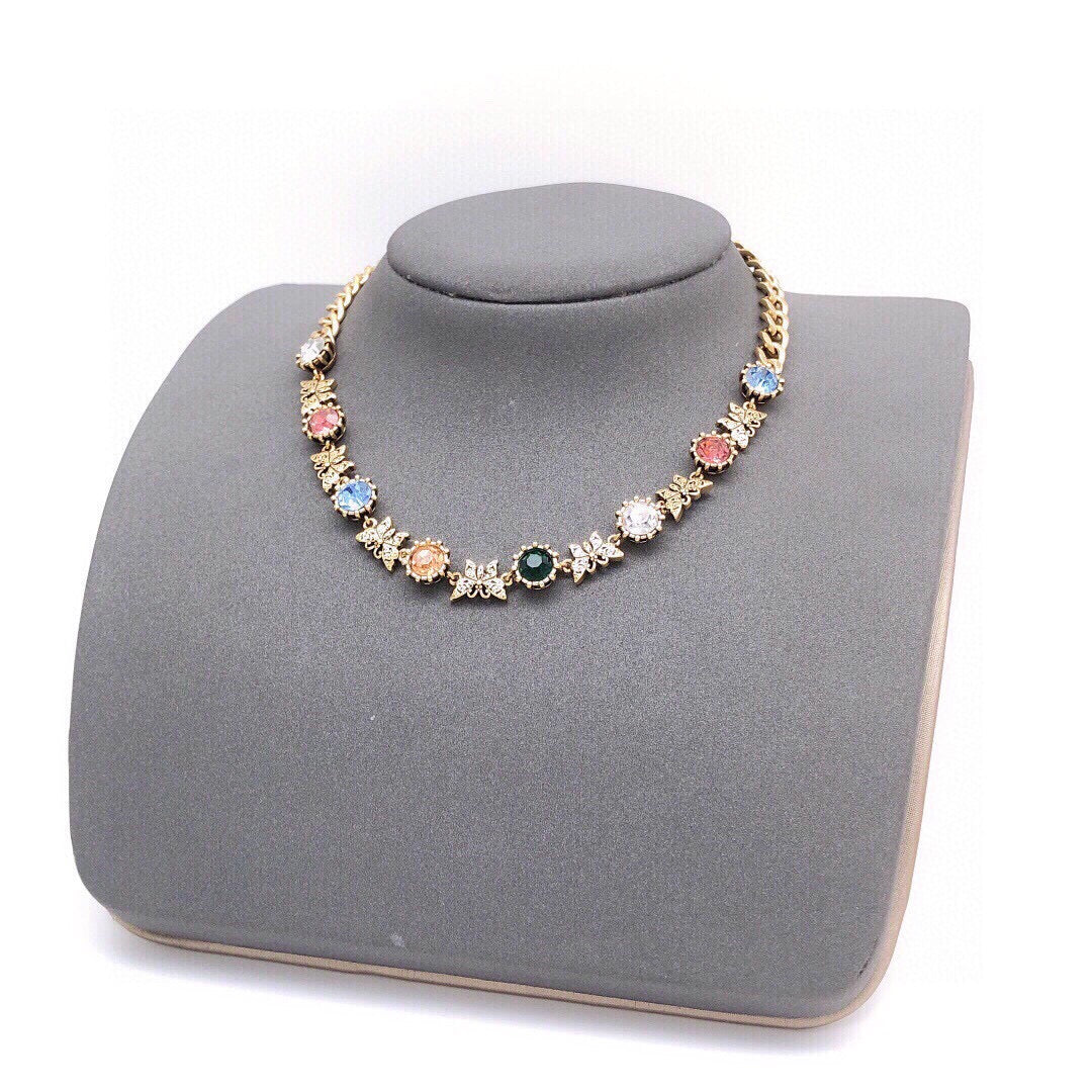 Gucci Interlocking G Multicolor Crystal Accent Necklace - album image 5