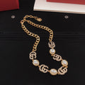 Gucci White Crystal Accent Necklace - album image 1