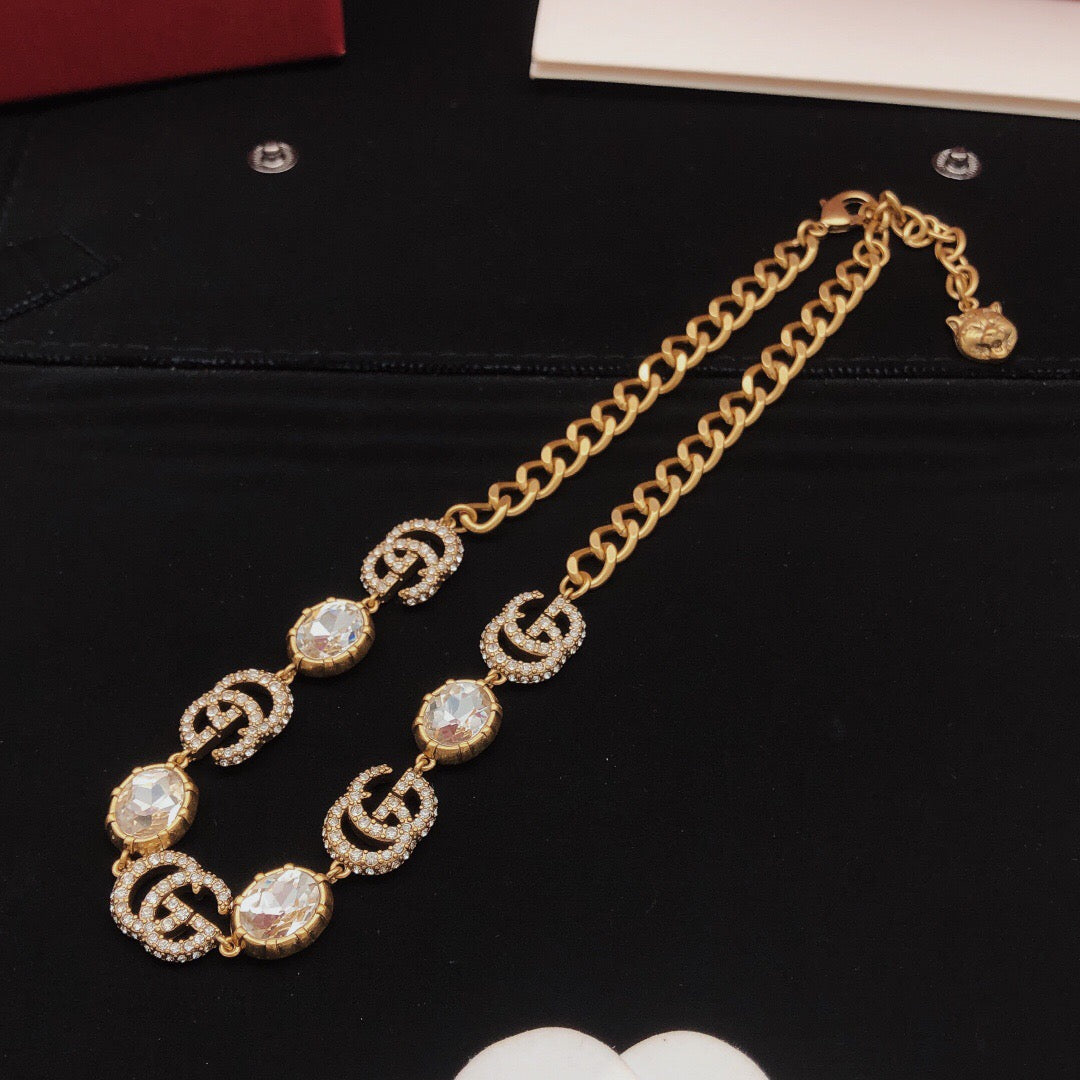 Gucci White Crystal Accent Necklace - album image 2