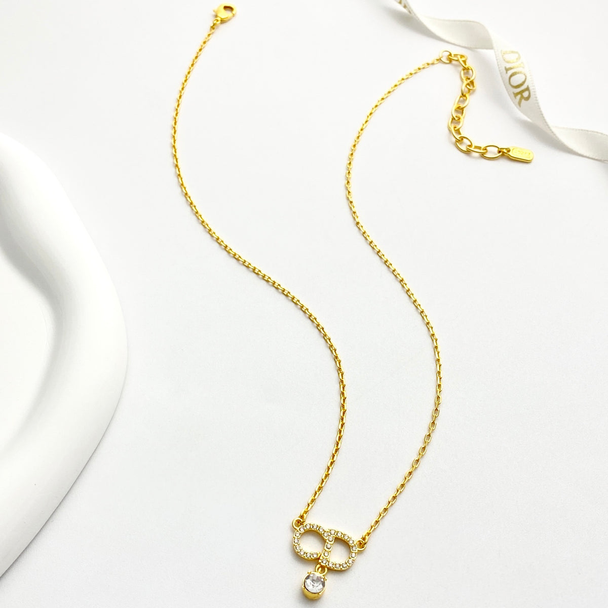 Dior CD Round Pearl-Look Necklace - product image 2