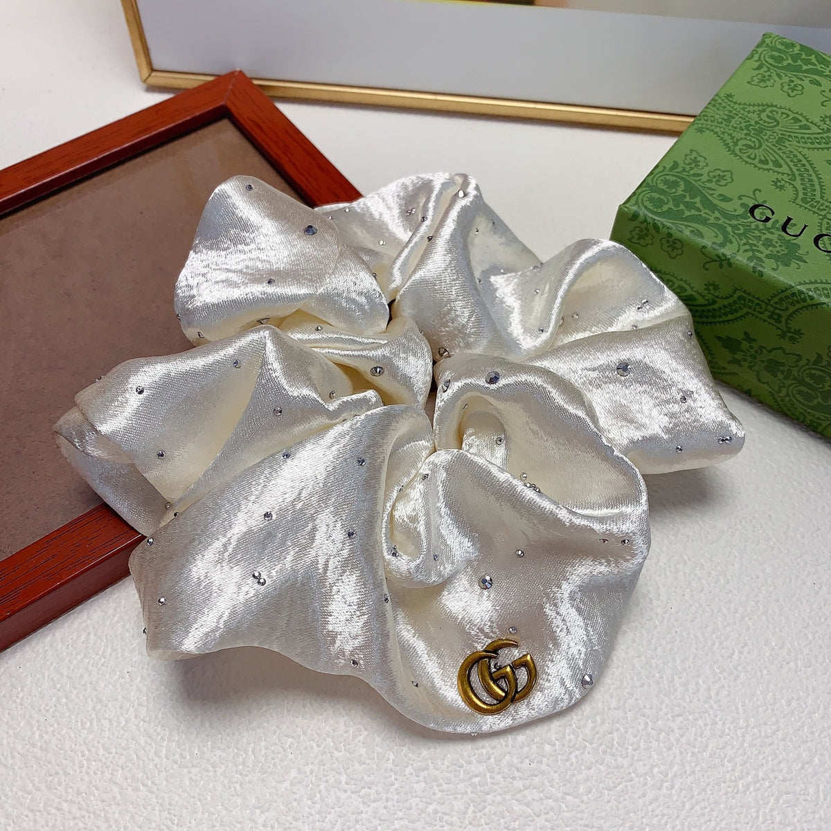 Gucci Satin-Look Scrunchie in Multiple Colors - album image 2