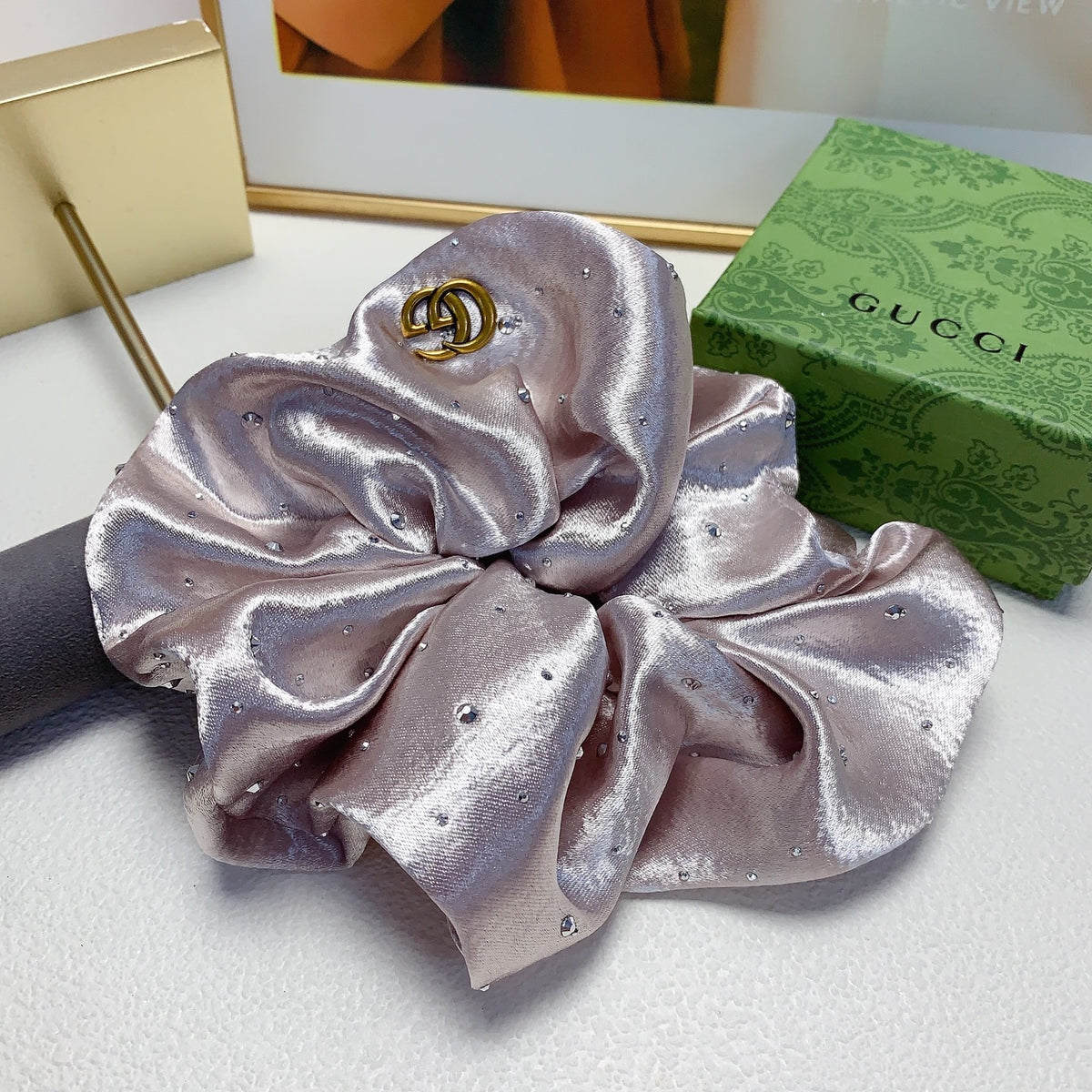 Gucci Satin-Look Scrunchie in Multiple Colors - album image 7