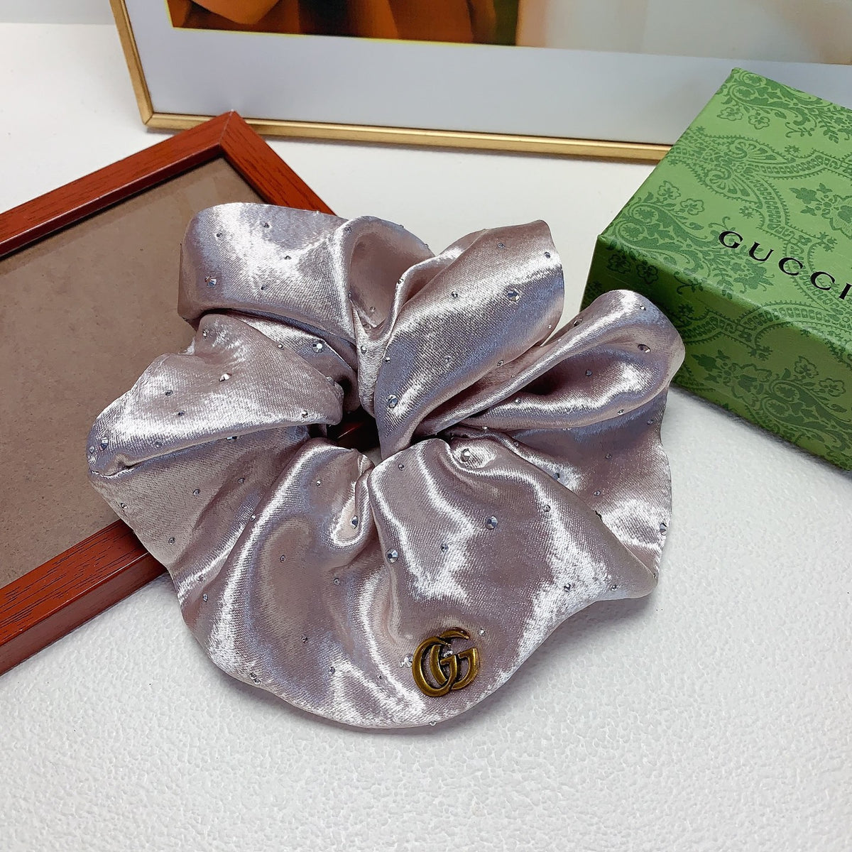 Gucci Satin-Look Scrunchie in Multiple Colors - album image 6