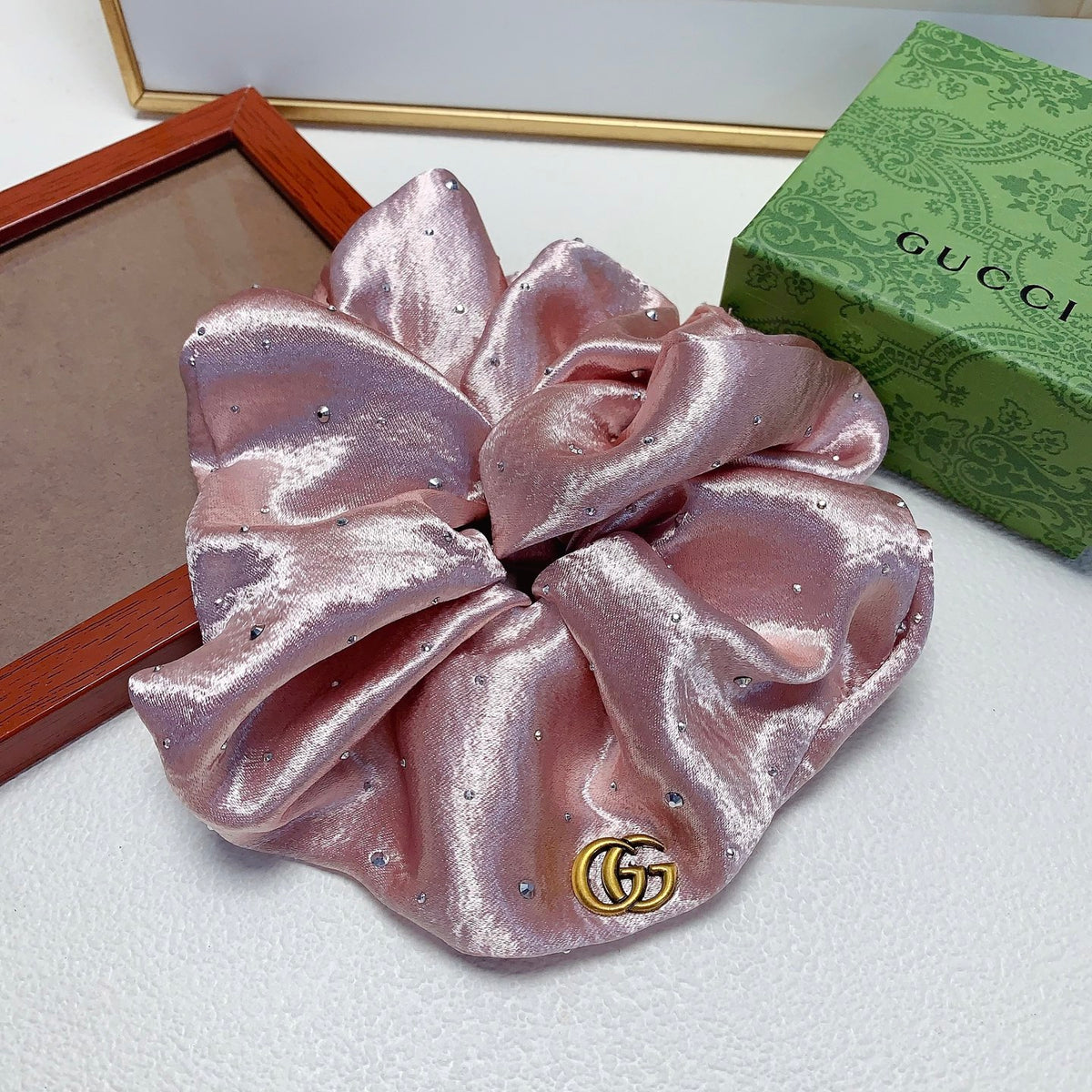 Gucci Satin-Look Scrunchie in Multiple Colors - album image 4