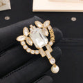 Dior Marquise Cluster Pearl-Look Drop Brooch - product image 1