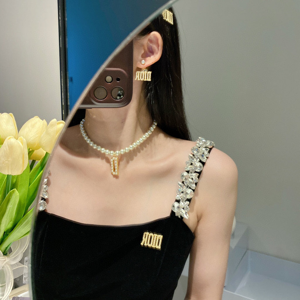 Dior Block Letter Pearl-Look Brooch - product image 6