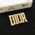 Dior Block Letter Pearl-Look Brooch - product image 1