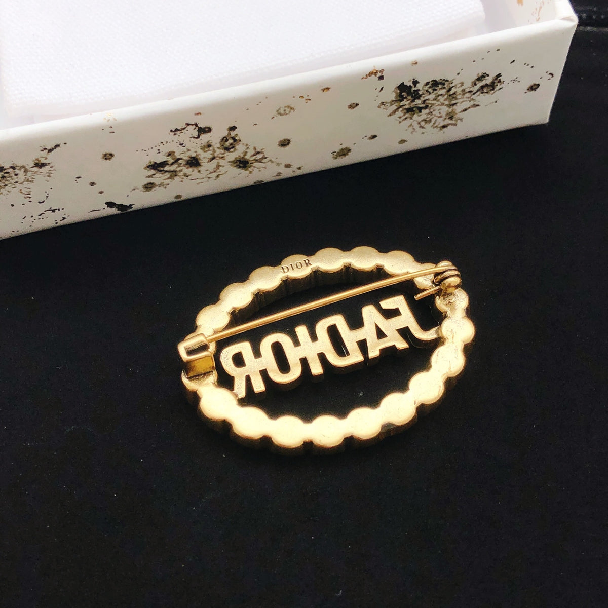 Dior J'Adior Oval Crystal Brooch - product image 5