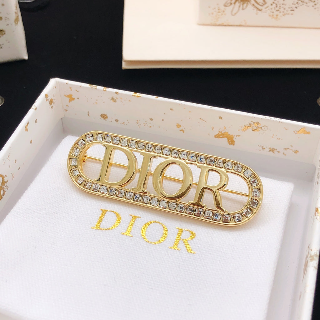 Dior Crystal Capsule Letter Brooch - product image 3