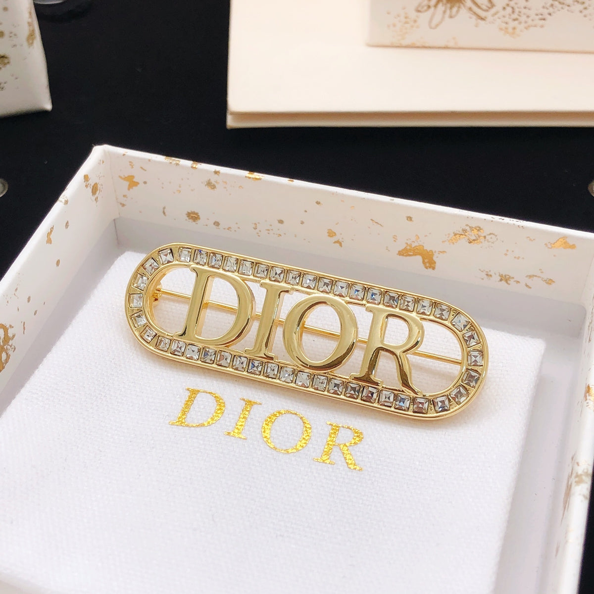 Dior Crystal Capsule Letter Brooch - product image 3