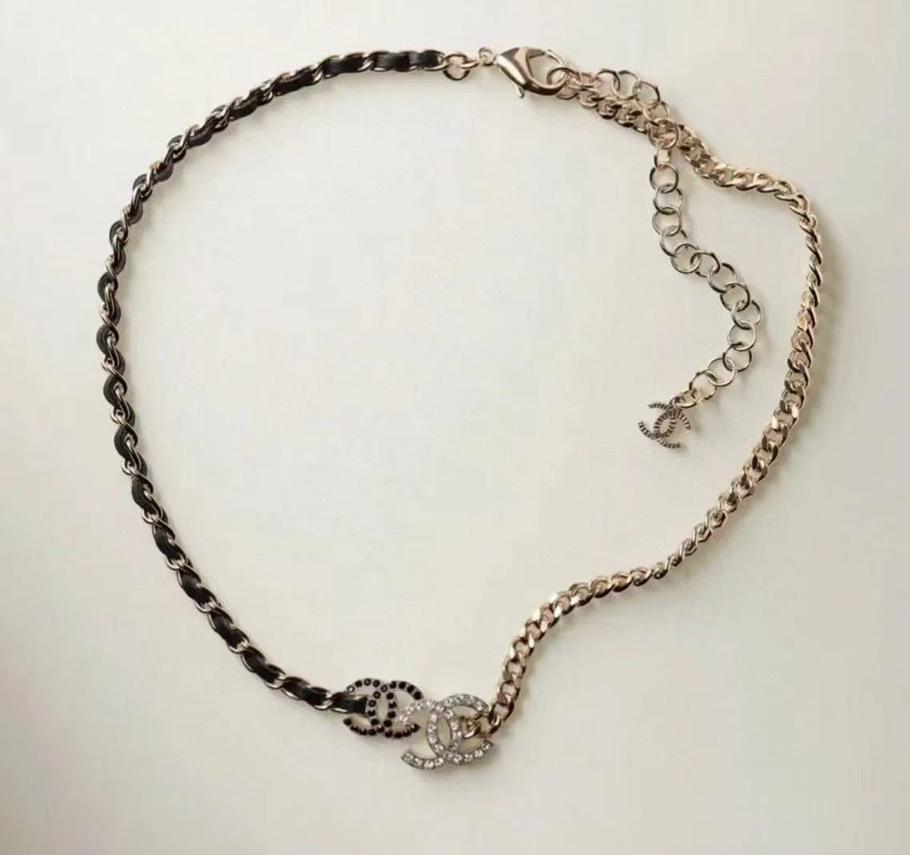 Chanel Two-Tone Chain Necklace with CC Detail - album image 6