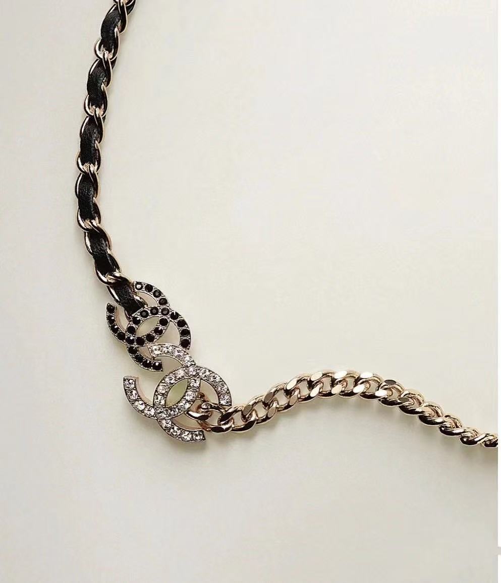 Chanel Two-Tone Chain Necklace with CC Detail - album image 5