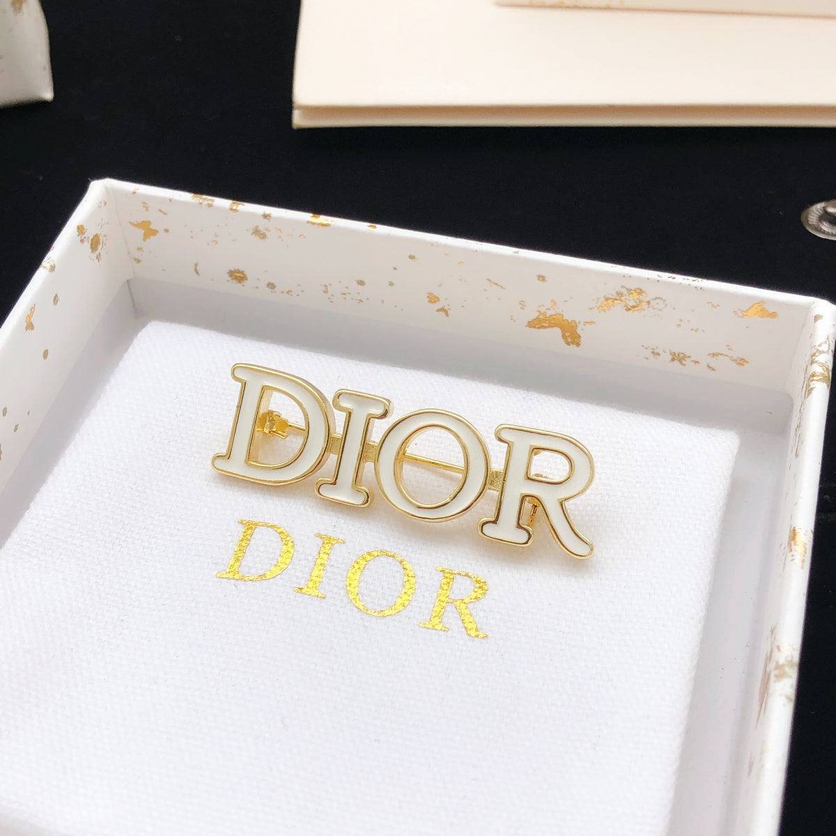 Dior White Letter Brooch - product image 2