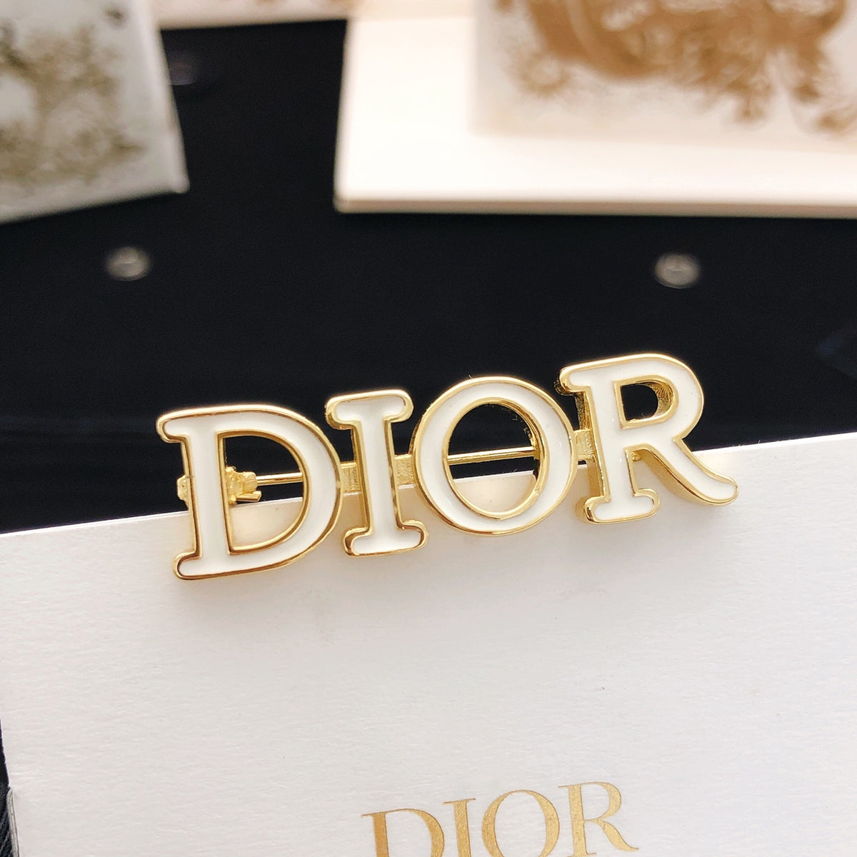 Dior White Letter Brooch - product image 5
