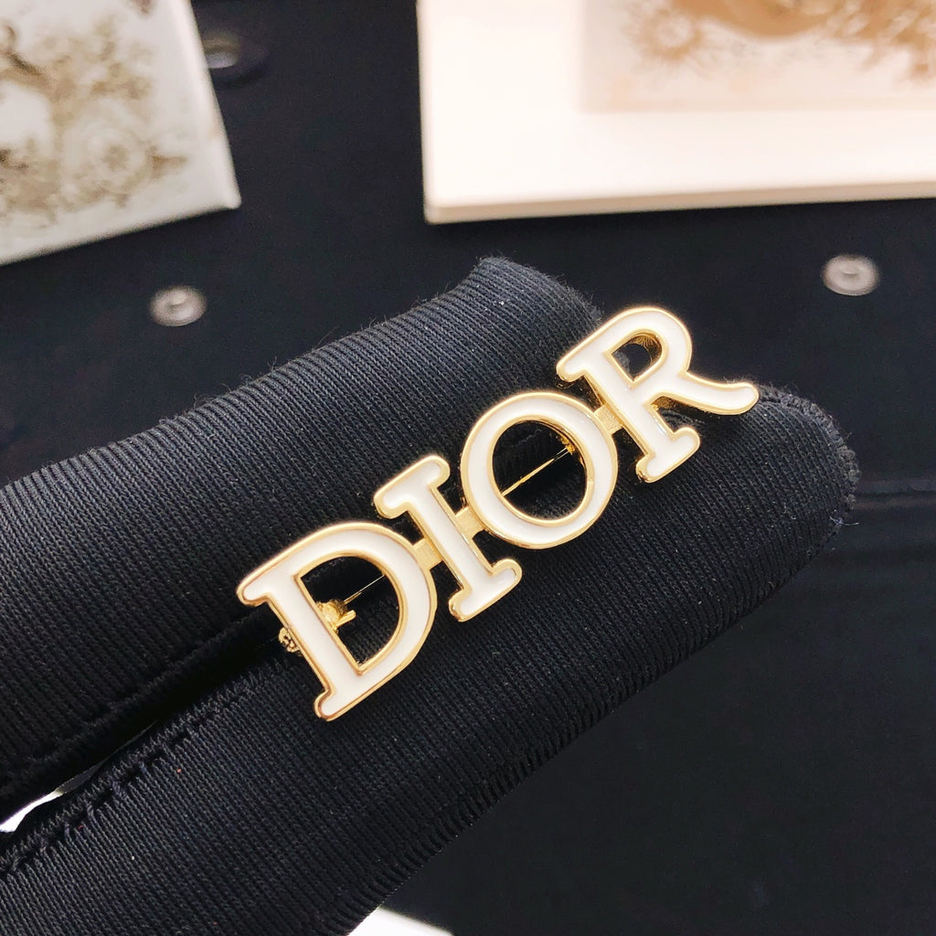 Dior White Letter Brooch - product image 4