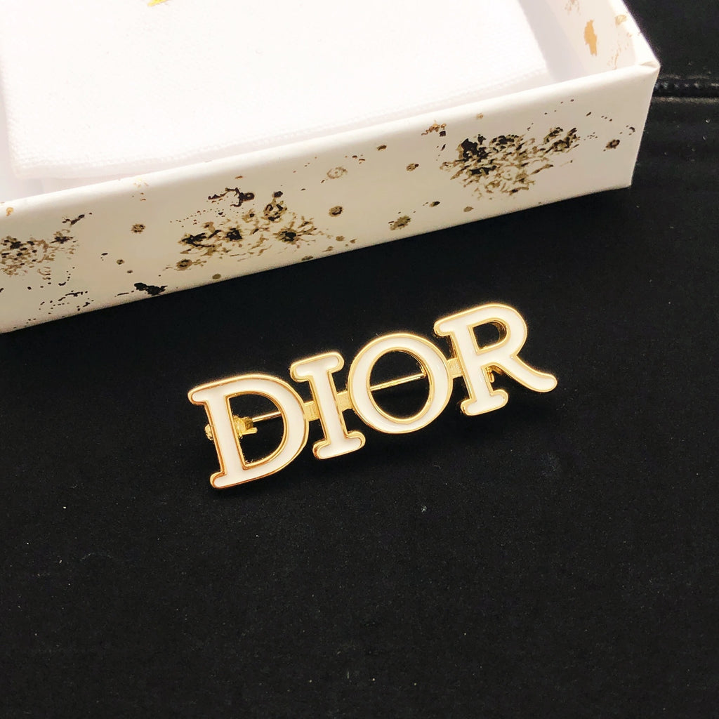 Dior White Letter Brooch - product image 1