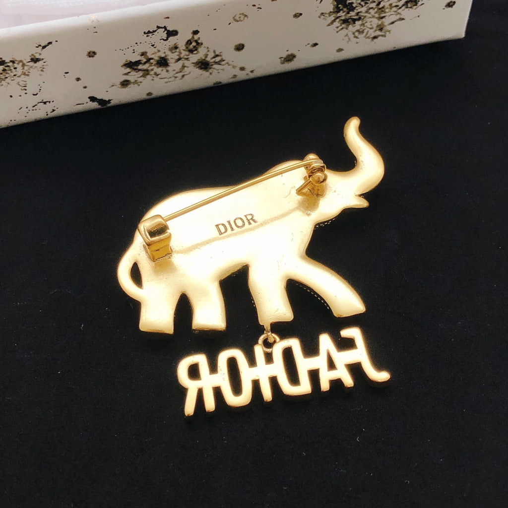 Dior J'Adior Crystal Elephant Brooch - product image 5