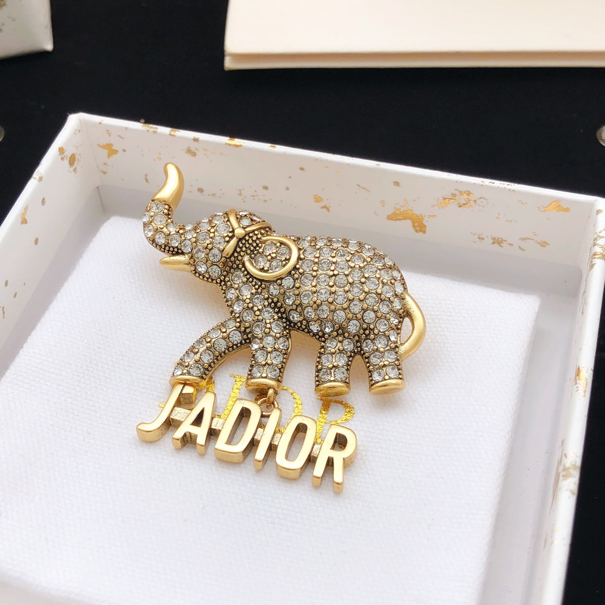 Dior J'Adior Crystal Elephant Brooch - product image 4