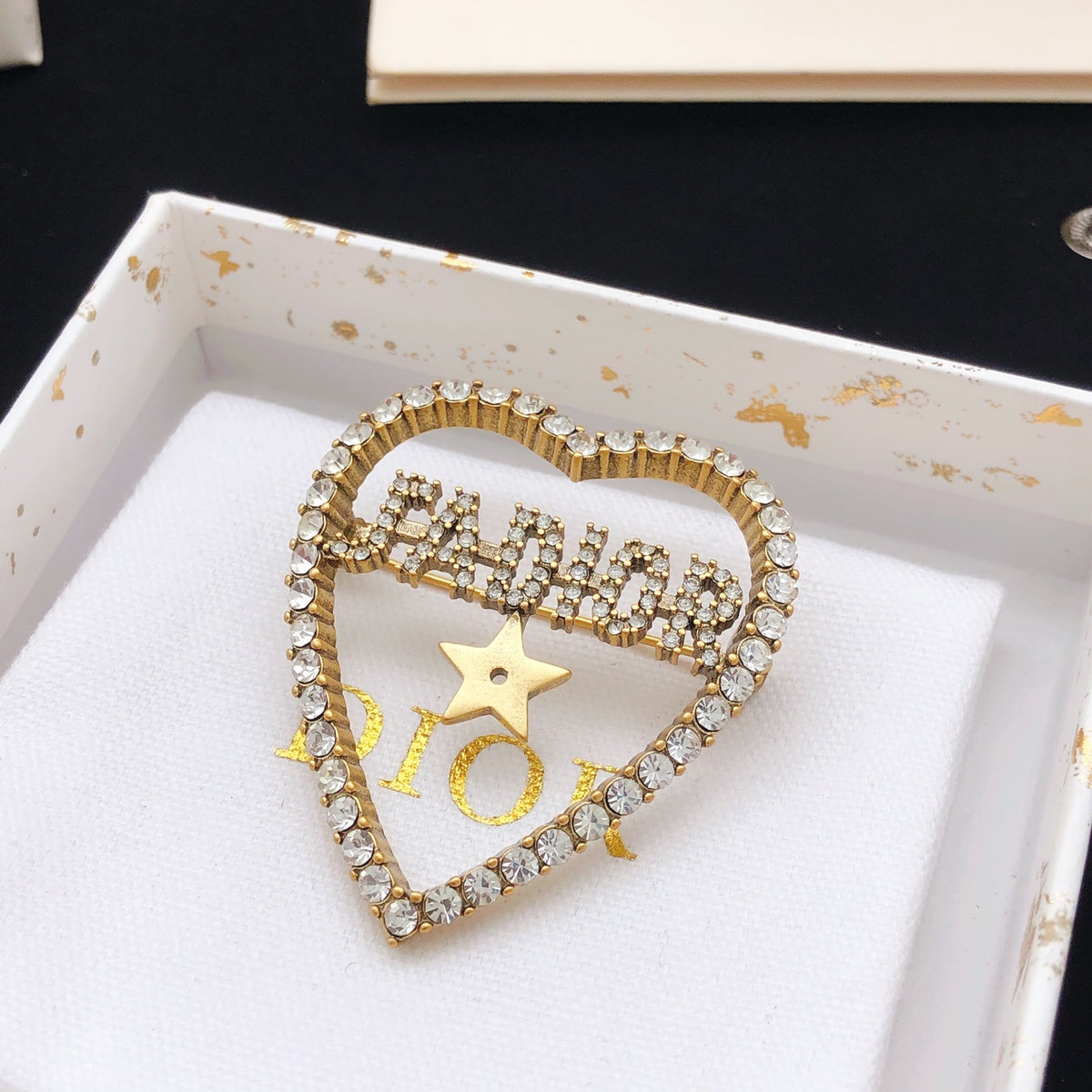 Dior J'Adior Heart and Star Brooch - product image 3