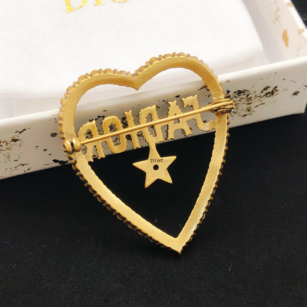 Dior J'Adior Heart and Star Brooch - product image 4